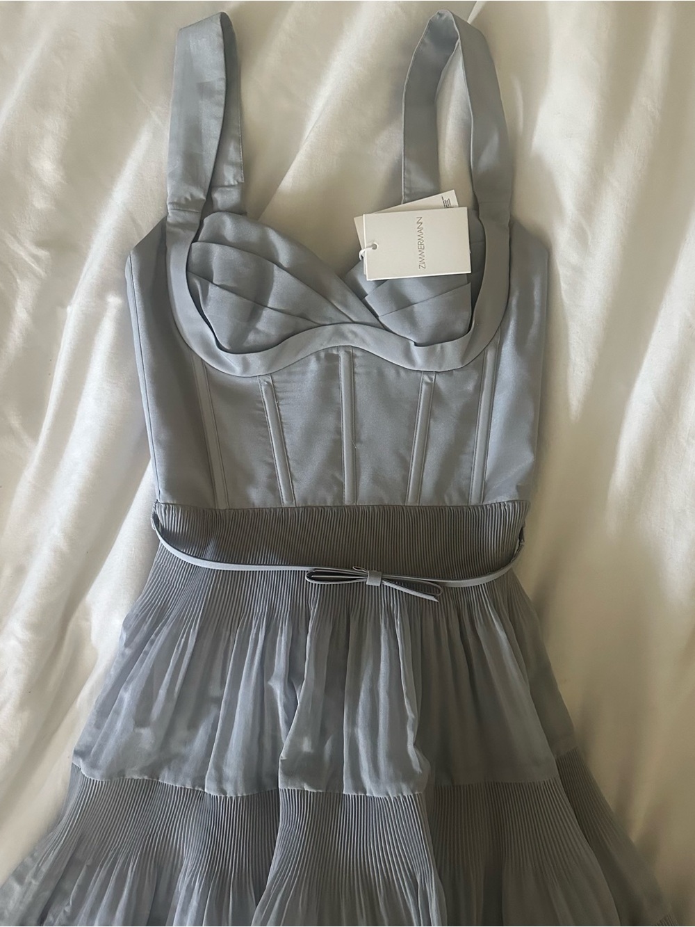 Zimmermann Kindred Spirit Pleated Draped Minidress
